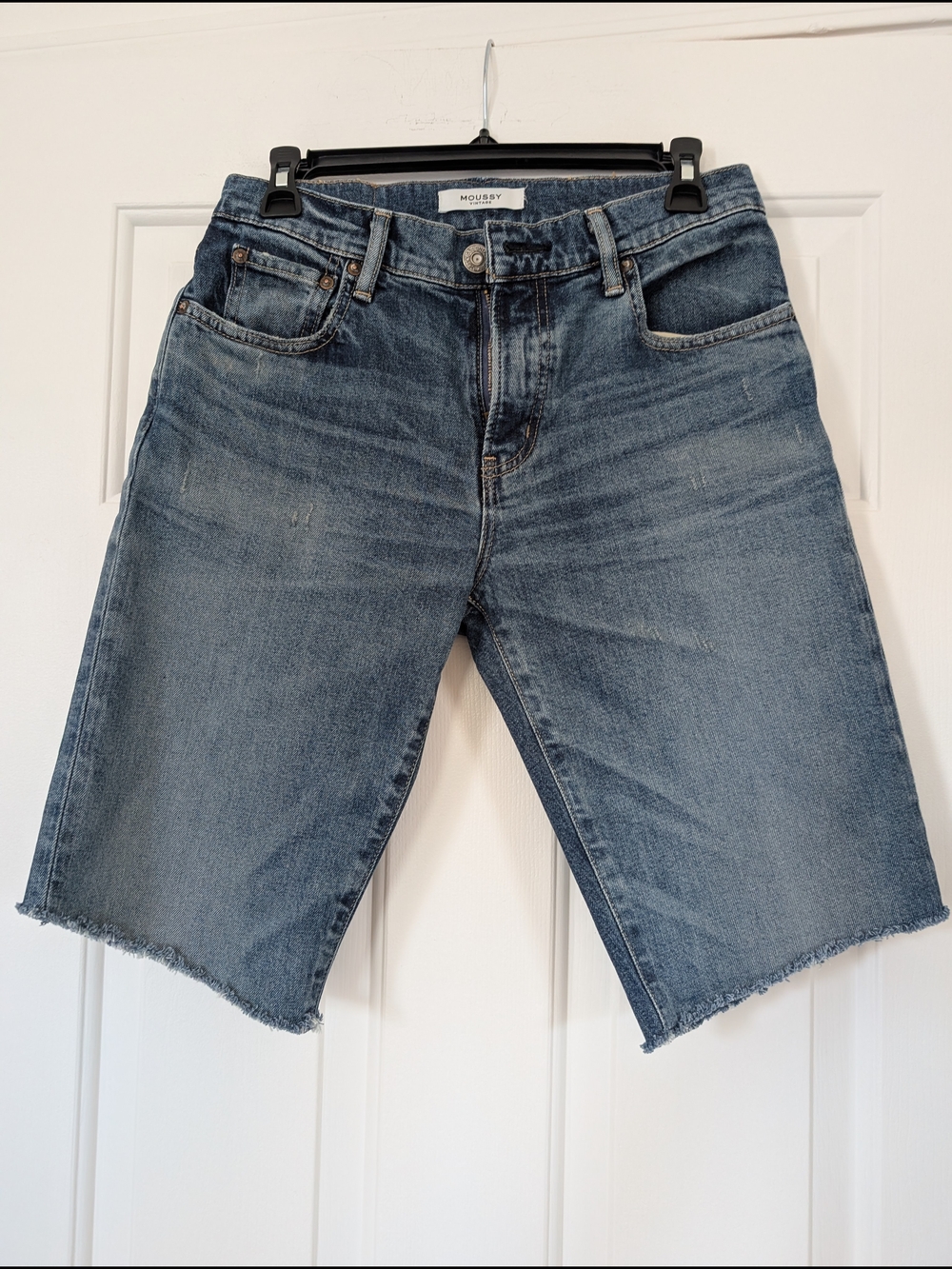 Moussy  Denim Bermuda Shorts - Faded Blue size 26